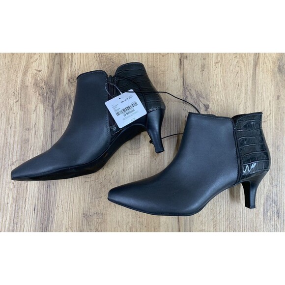 East 5th Fifth Freya Booties Women's 10 M Dark Gray Memory Foam 100-1249 0117 - Picture 11 of 16